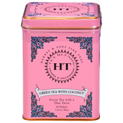 Harney & Sons Tea Green W/coconut - 15 BG - Image 1