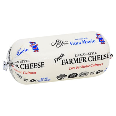 Gina Marie Farmer Cheese Russian Style - 0.50 Lb