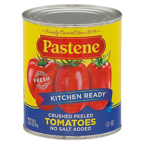 Pastene Kitchen Ready No Salt Tomatoes - 28 OZ
