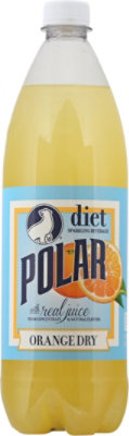 Polar Dry Orange Diet Soda - 33.8 FZ - Image 2