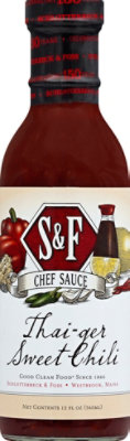 S & F Chef Sauce Thai Ger Sweet Chili Sauce - 12 Oz - Image 2