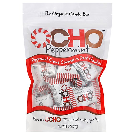 Ocho Dark Chocolate Peppermint - 8 OZ