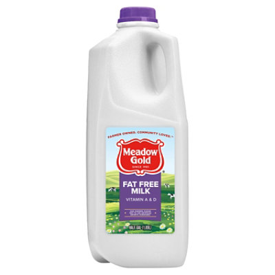 DairyPure Fat Free Milk With Vitamin A And Vitamin D Skim Milk Bottle - 0.50 Gallon - Image 1