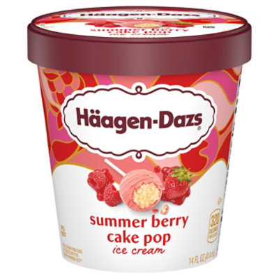 Haagen Dazs Summer Berry Cake Pop ice Cream - 14. Fl. Oz. - Image 3