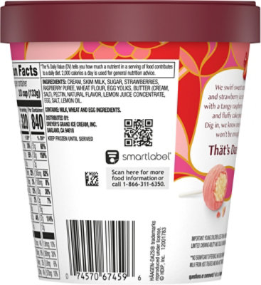 Haagen Dazs Summer Berry Cake Pop ice Cream - 14. Fl. Oz. - Image 6