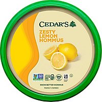 Cedars Zesty Lemon Hommus - 8 OZ - Image 2