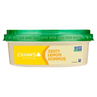 Cedars Zesty Lemon Hommus - 8 OZ - Image 1