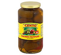 Cento Regular Hot Cherry Pepper - 32 Oz