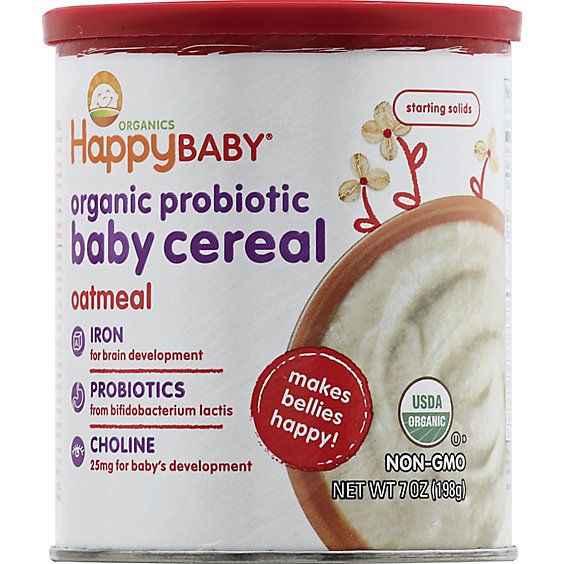 Happy Bellies Baby Cereal Oatmeal Cereal - 7 OZ