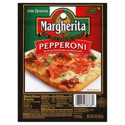 Margherita Pepperoni Pizza Sized Pillow Pack - 5 OZ - Image 1