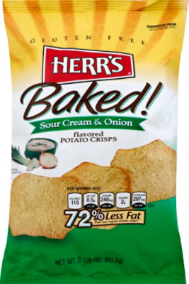 Herrs Crisps Potato Sour Cream & Onion - 2.125 Oz - Image 2