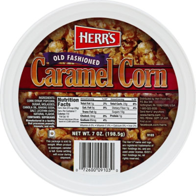 Herrs Ready To Eat Caramel Corn Tub - 7 OZ - Image 1