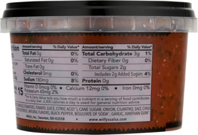 Willys Sweet N Spicy Fresh Salsa - 16 OZ - Image 6