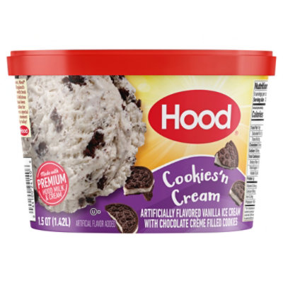 Hood Cookies N Cream Ice Cream - 1.5 Quart - Image 3