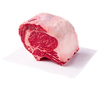 USDA Choice Beef Ribeye Roast Bone In Small End Service Case - Weight Between 4-6 Lb