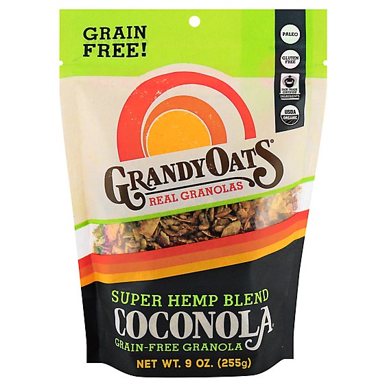 GrandyOats Granola Grain Free Coconola Super Hemp Blend - 9 Oz