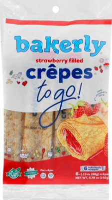 Bakerly Strawberry Filled Crepes 6ct - 6.78 OZ - Image 2