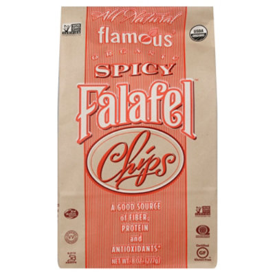 Flamous Falafel Chips Spicy - 8 Oz - shaws