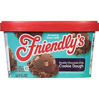 Friendly's Rich and Creamy Double Chocolate Chip Cookie Dough Ice Cream - 1.5 Quart - Image 1