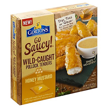 Gortons Go Saucy Honey Mustard Tender - 15 OZ - Image 1