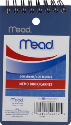 Mead Poly Memo Book 3x5 EA Safeway