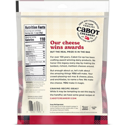 Cabot Seriously Sharp Rustic Cut Shredded Cheddar - 8 Oz - Image 3