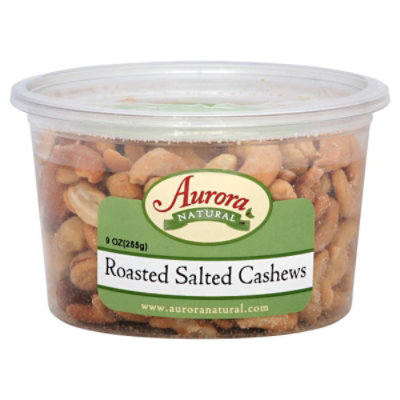 Aurora Cashews Salted - 9 OZ - Image 1