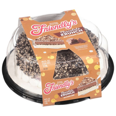 Friendly's Chocolate Krunch Chocolate Ice Cream Cake - 40 Fl. Oz. - Image 1