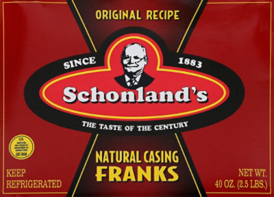 Schonlands Franks Natural Casing - 2.5 LB - Image 2