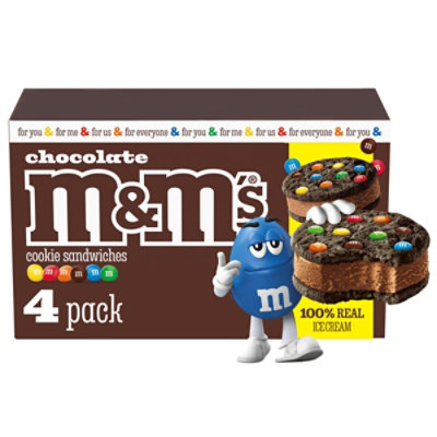 M&M'S Chocolate Ice Cream Cookie Sandwiches - 4-4 Fl. Oz. - Image 1