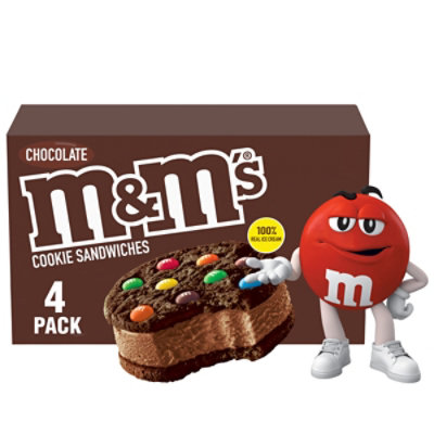 M&M's Cookie Sandwiches, Mint, 4 Pack 4 ea, Novelties