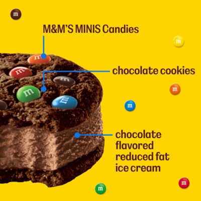 M&M'S Chocolate Ice Cream Cookie Sandwiches - 4-4 Fl. Oz. - Image 2