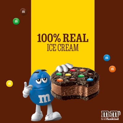 M&M'S Chocolate Ice Cream Cookie Sandwiches - 4-4 Fl. Oz. - Image 3