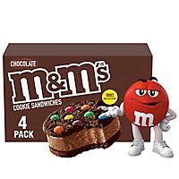 M&M'S Chocolate Ice Cream Cookie Sandwiches - 4-4 Fl. Oz. - Image 1