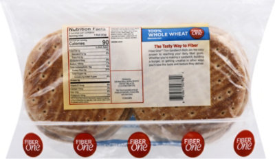 100% Whole Wheat Thin Sandwich Rolls - 12 OZ - Image 4