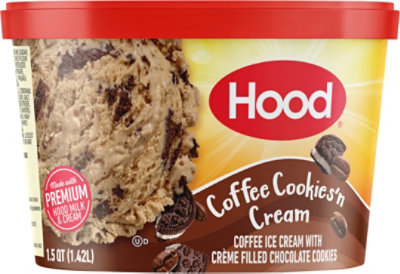 Hood Coffee Cookies 'n Cream Ice Cream - 1.5 Quart - Image 6