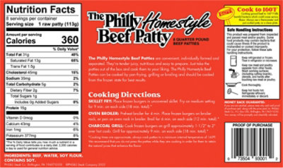 Philly Homestyle Patties 2 Lb - 32 OZ - Image 6