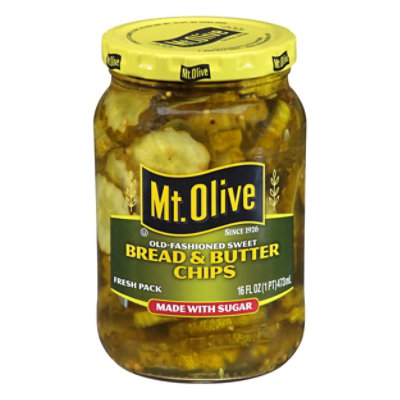 Mt Olive Sweet Bread & Butter Pickle - 16 FZ - Image 1