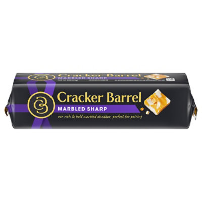 Cracker Barrel Marbled Sharp Cheddar Chunk Cheese - 8 OZ - Image 2