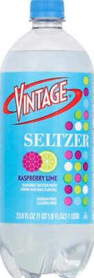 Vintage Raspberry Lime Seltzer - 33.8 FZ - Image 2