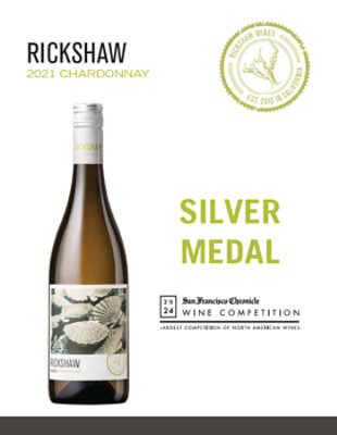 Rickshaw Chardonnay California White Wine - 750 Ml - Image 2