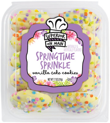 Superior On Main Springtime Sprinkle Vanilla Cake Cookies Multi-pack - 7.7 OZ