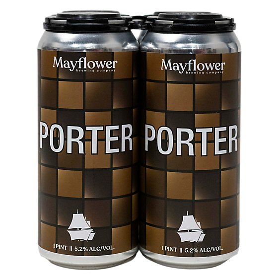 Mayflower Porter In Cans - 4-16 FZ