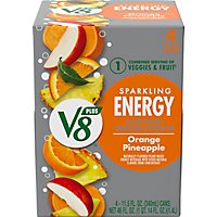 V8 Sparkling Orange Pineapple Energy Drink Pack - 4-11.5 Fl. Oz. - Image 2