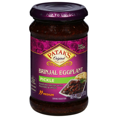 Pataks Spicy Pickled Brinjal Eggplant Relish 11 OZ Safeway