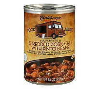 Castleberrys Food Truck Shredded Pork Chili W/pinto Beans - 15 OZ