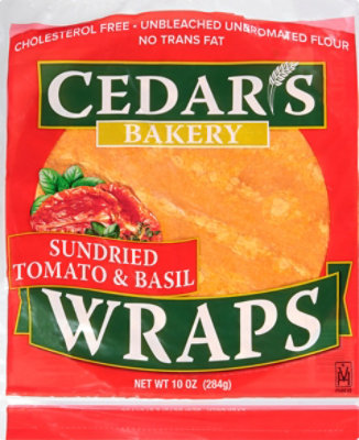 Cedar's Tomato Basil Wrap - 10 OZ - Image 2