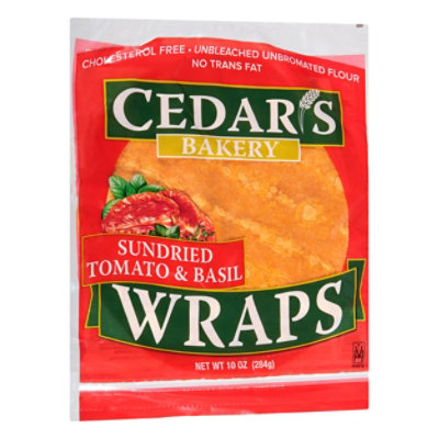 Cedar's Tomato Basil Wrap - 10 OZ - Image 1