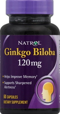 Natrol Ginkgo Biloba 120mg - 60 CT - Image 2