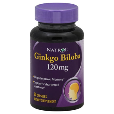 Natrol Ginkgo Biloba 120mg - 60 CT - Image 1